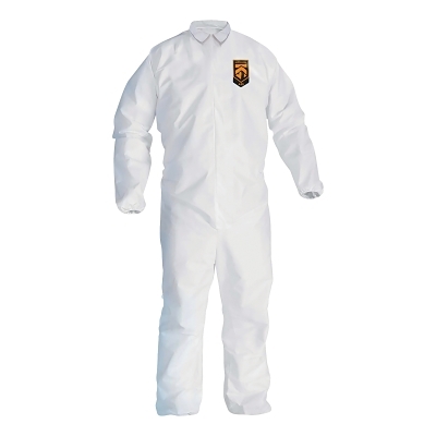 COVERALL WHT ELASTIC BACK/WRISTS/ANKLES 2XL
